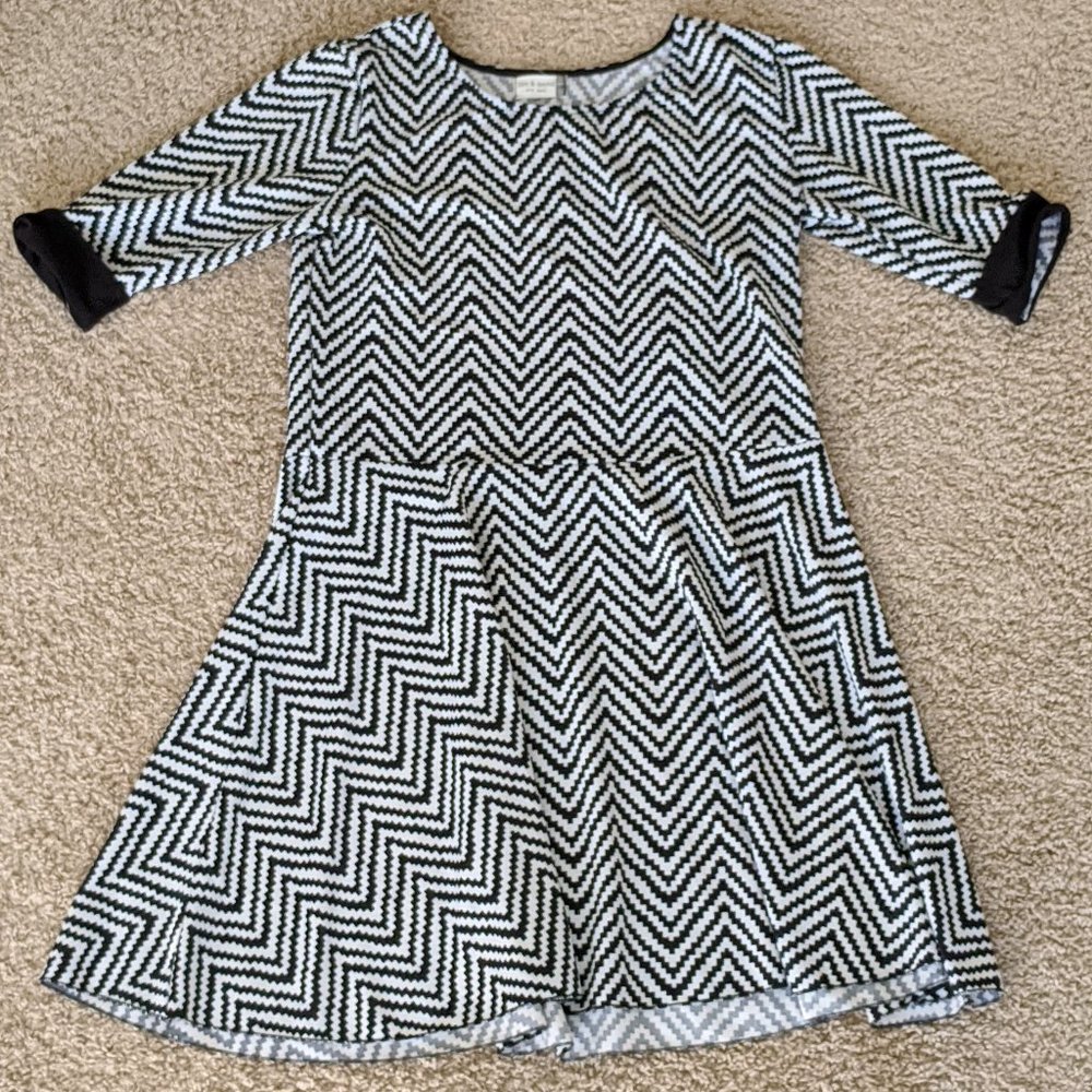 Plum Feathers Bold Printed Contrast Scuba Dress